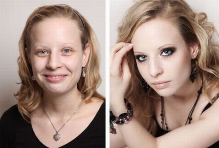 Pre i posle šminkanja